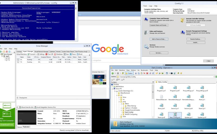 Microsoft Hypervisor mit freien Tools verwalten