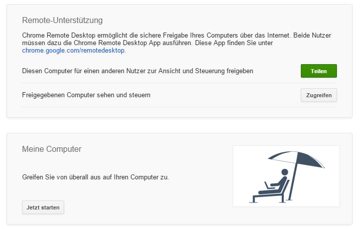 gratis Fernwartungs-Tool mit Chrome Remote Desktop